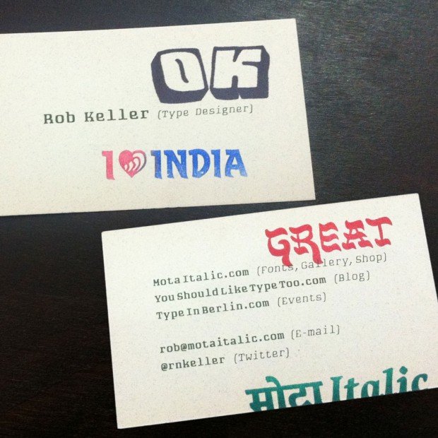Playing with some rubber stamps on my new business cards: