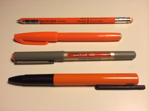 Once I decided to buy one orange pen I couldn't be stopped.