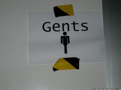 a gents bathroom sign
