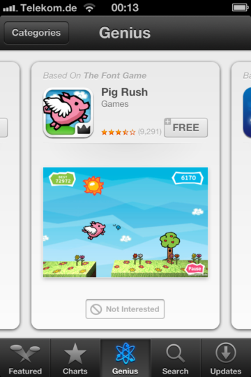 If you like The Font Game then you’ll love Pig Rush!