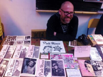 @ultrasparky looking good with his good looking zines at Zinefest!