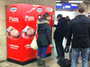 I wonder what @nicksherman would think about this pizza vending machine in the train station