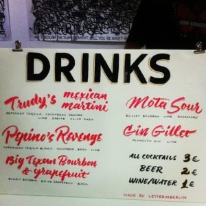 Drinks lettered by @anatoletype