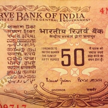 The older Rupee notes are quite cool.