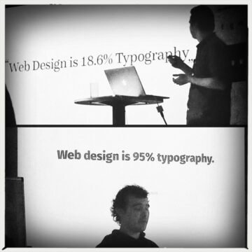 Web design is ?% typography.